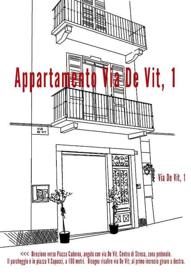 Appartamento Via De Vit Stresa Exterior foto